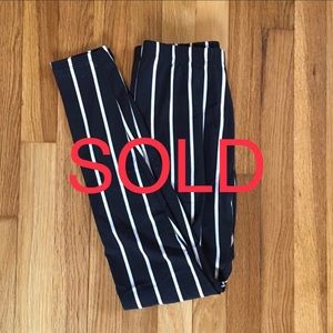 SOLD — Pin Stripe Leggings
